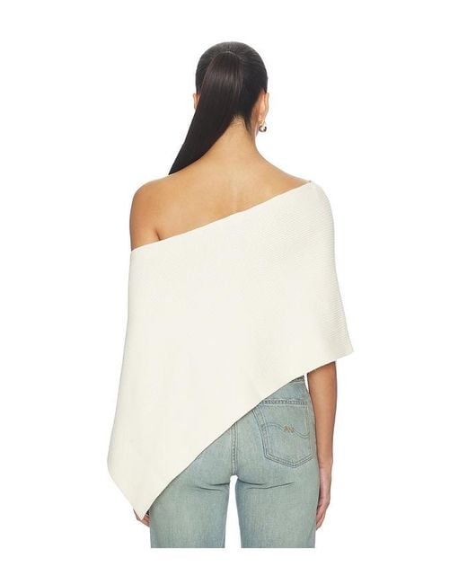 Lioness White Luminous Poncho