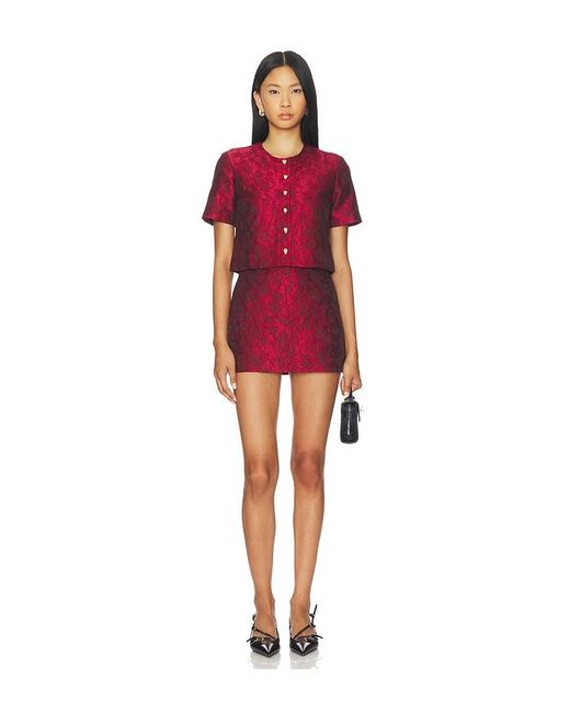 Amanda Uprichard Red X Revolve Braswell Top