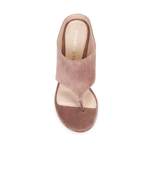 Stuart Weitzman Pink Babette Thong 85 Sandal