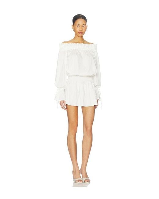 MORE TO COME White Inara Mini Dress