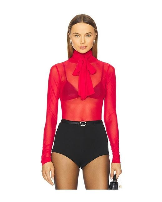 AFRM Red Bluse Julien