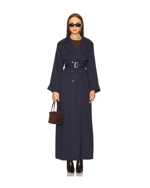 SNDY'S Blue Victoria Floor Length Trench