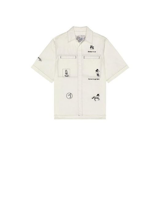 JUNGLES Natural No Where Button Up Shirt for men