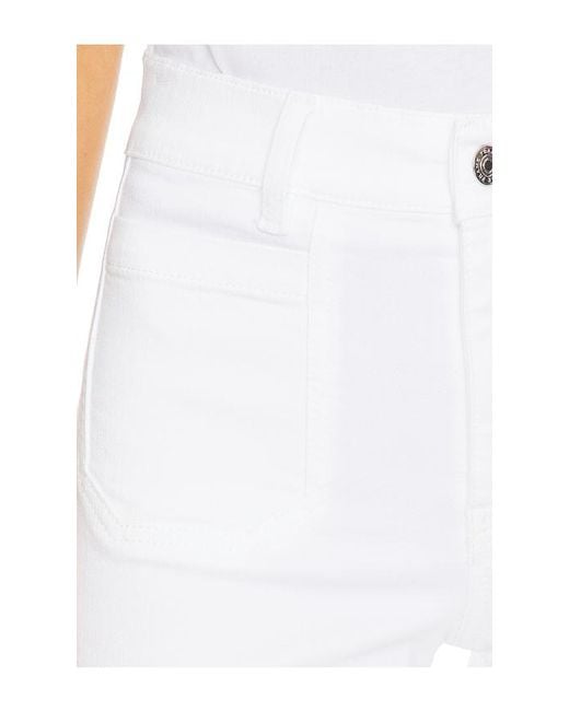 FRAME White Le Slim Palazzo Modernist Pocket Jeans