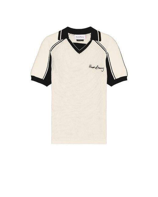 House Of Sunny Black Keepers Knit Polo for men