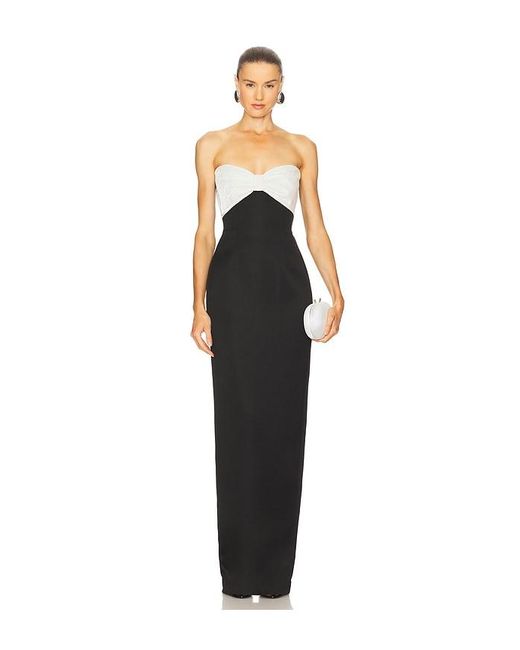 SAU LEE Black Jaclyn Gown
