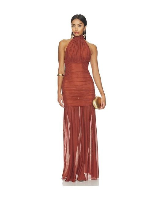 SER.O.YA Red Selina Mesh Dress