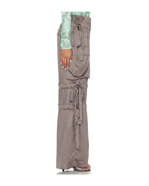 AKNVAS Brown Odin Satin Trousers