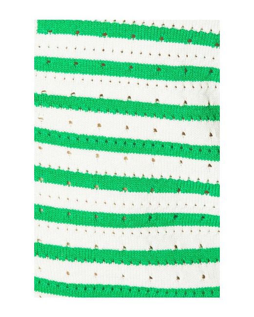 ALL THE WAYS Green Channing Knit Short Set