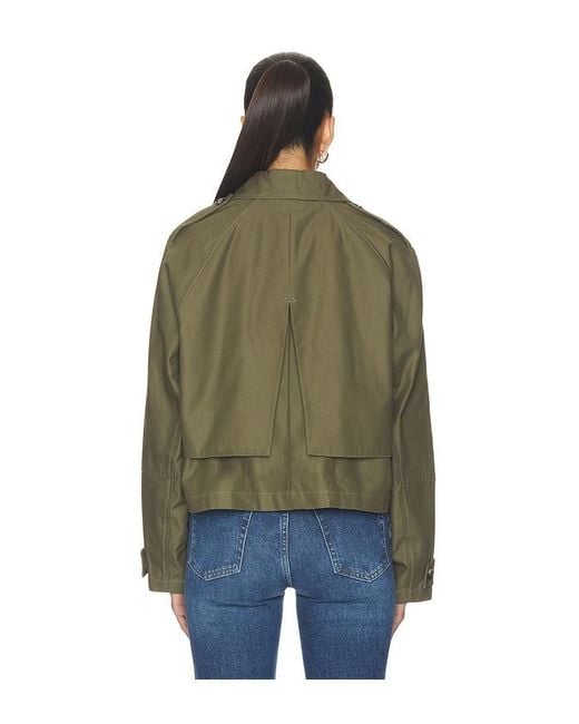 Rag & Bone Green Jamie Cropped Trench