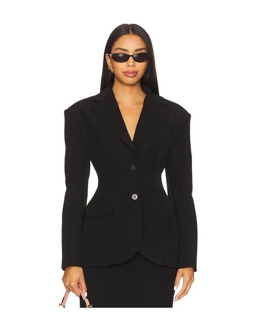 Line & Dot Black Ida Hourglass Blazer