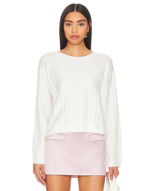 PULL MAILLE TORSADÉE in Ivory. Size M, S, XXL. 1.STATE en coloris White