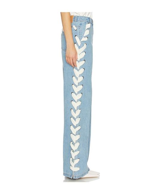 AKNVAS Blue Lyd Laced Denim Trouser