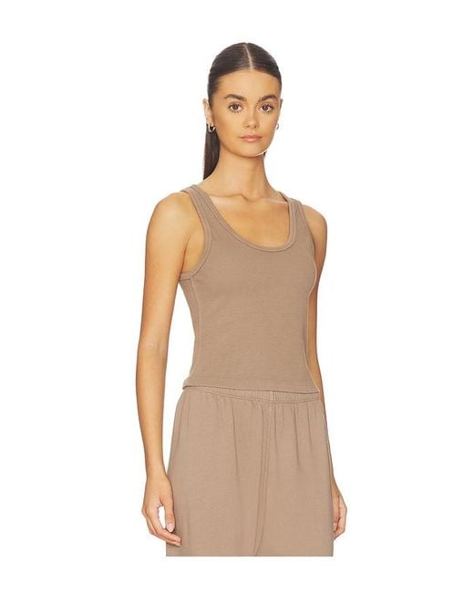 PERFECTWHITETEE Natural Structured Rib Bra Friendly Tank