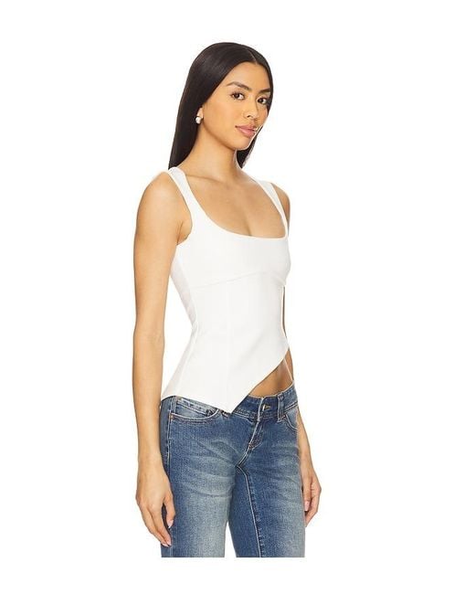 Lovers + Friends Blue Penn Top