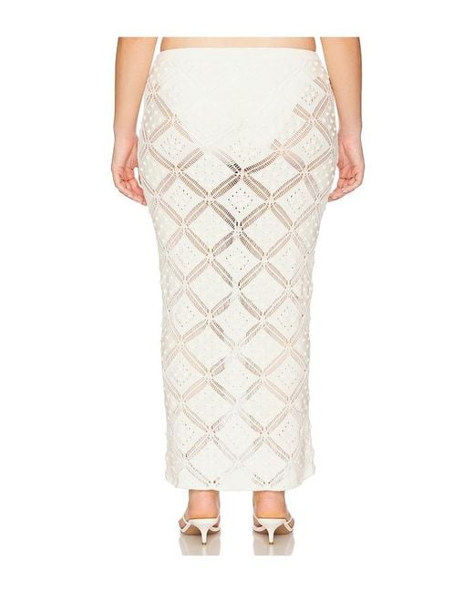 L'academie White 'Academie Baileigh Midi Skirt