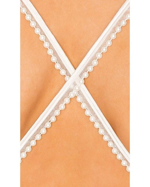 Lovers + Friends White Boa Mini