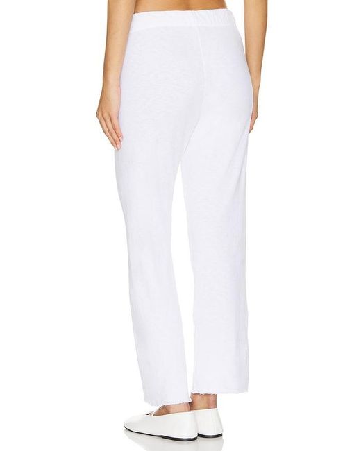 James Perse White Cutoff Sweatpant