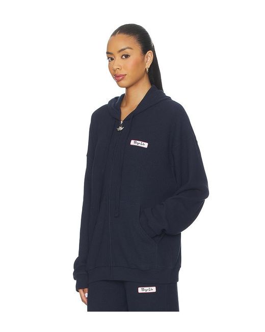 Boys Lie Blue Name Em' Harley Zip Hoodie