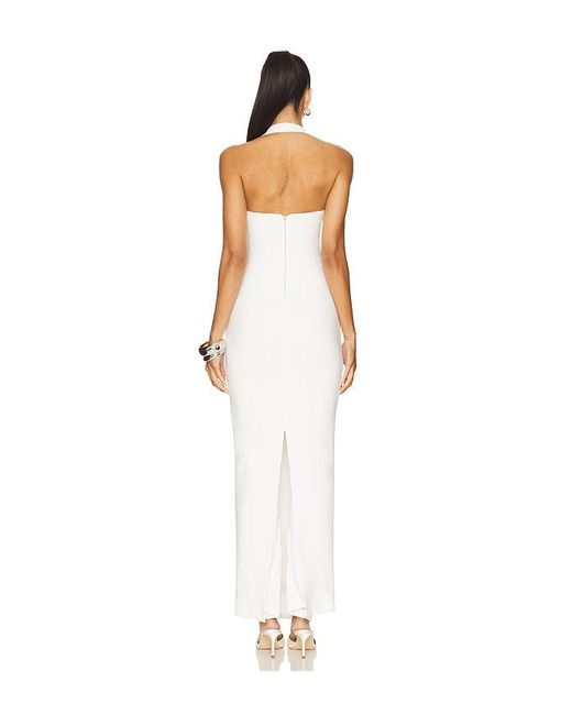 Nookie White Natalia Halter Maxi Dress