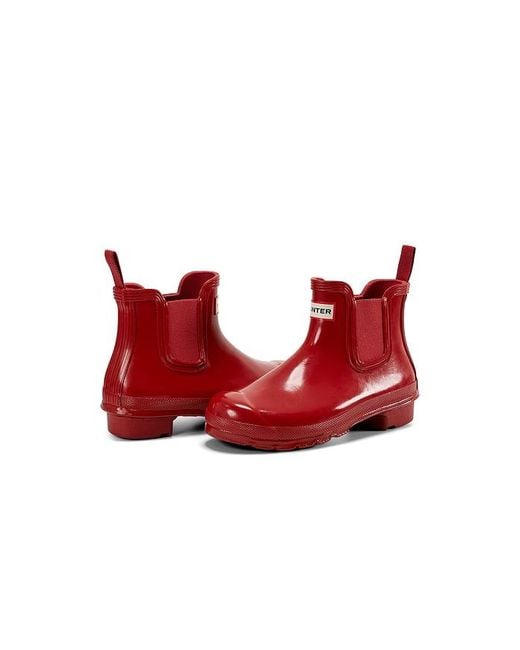 Hunter Red Original Chelsea Gloss Boot