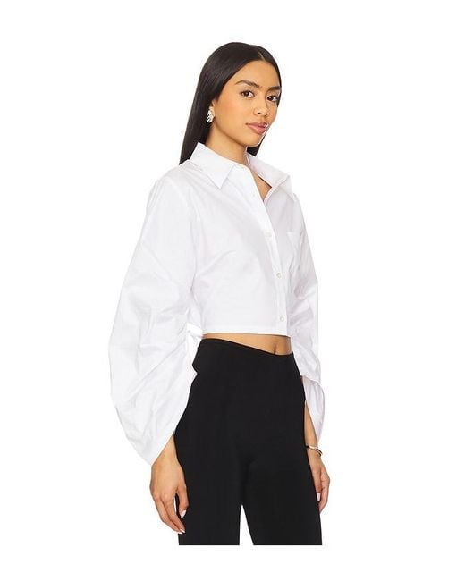Hevron White Raquel Top