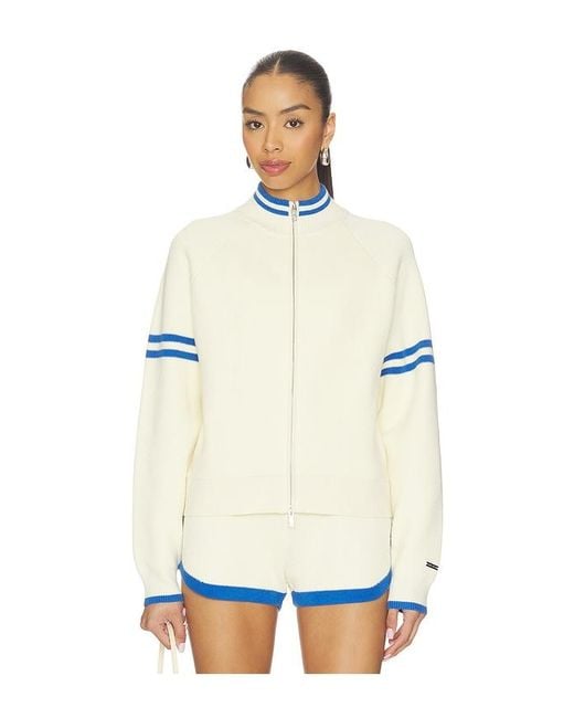 P.E Nation White Odyssey Knit Cardigan