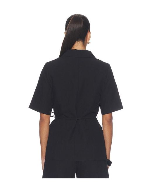 ALIGNE Blue Carrie Linen Mix Blazer