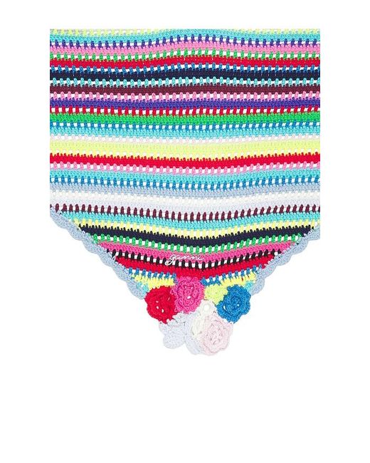 Ganni Blue Triangular Scarf
