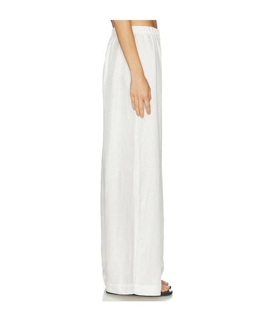 Anine Bing White Roslyn Pant