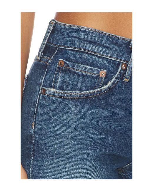 Agolde Blue Cocktail Low Rise Stacked Skinny Jeans