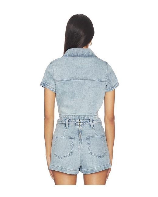Show Me Your Mumu Blue Monroe Top