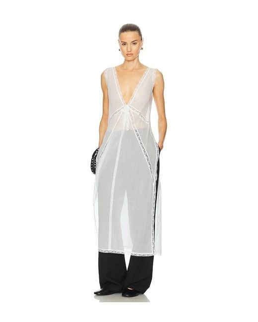 Helsa White Voile Daylight Nightgown