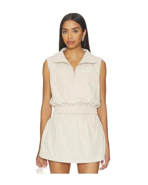 Gold Hinge White Active Ease Half Zip