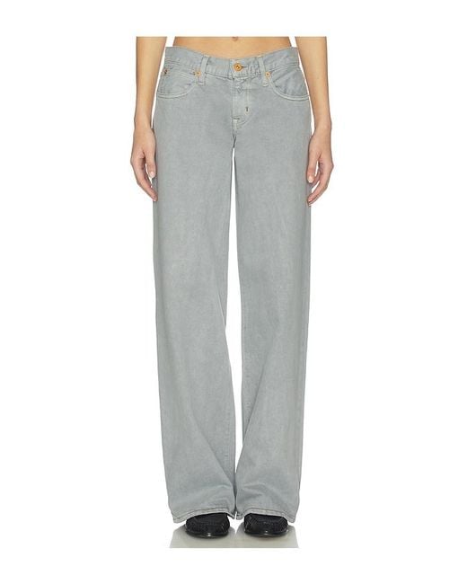 SLVRLAKE Denim Gray Lexi Low Rise Relaxed Wide Leg Jeans