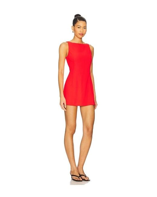 Amanda Uprichard Red Kurzoverall Francie