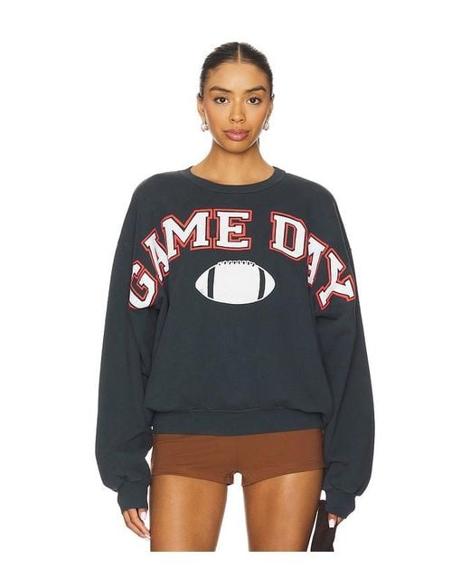 Daydreamer Blue Game Day Crew Sweatshirt