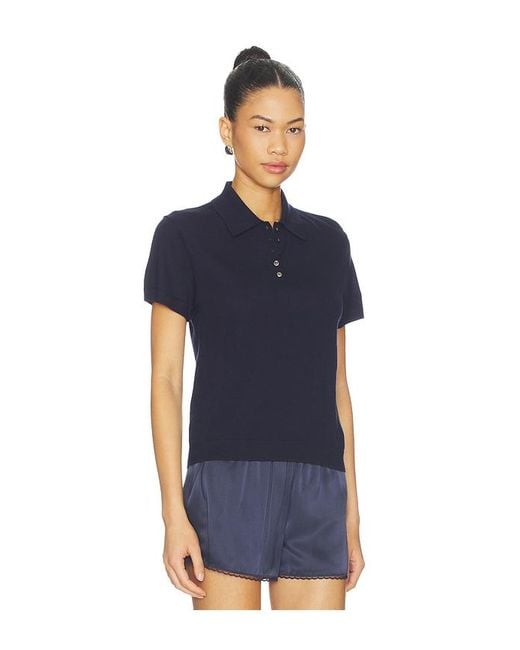 Leset Blue James Short Sleeve Polo