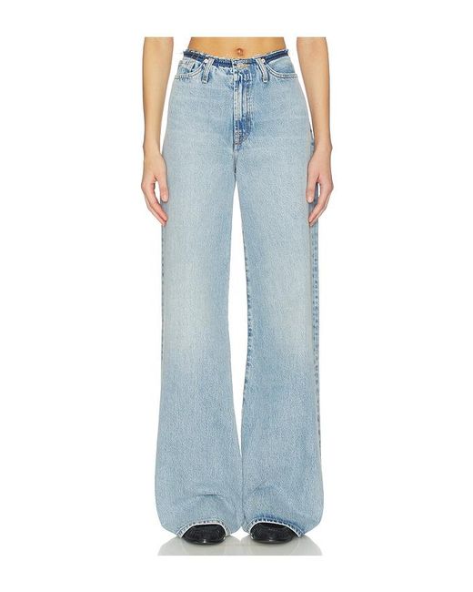 7 For All Mankind レディース ブルー Lotta ワイドレッグ