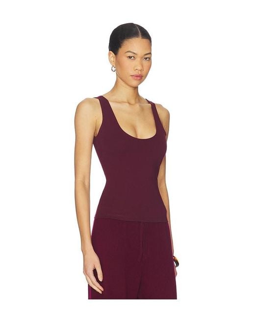 Artless Red Inez Scoop Tank
