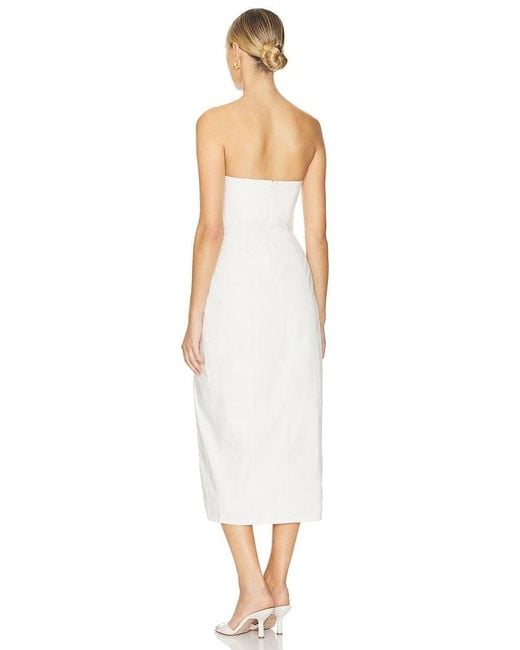 Nbd White Aiza Midi Dress