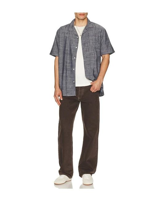 Barbour Gray Bowston Linen Blend Summer Shirt for men