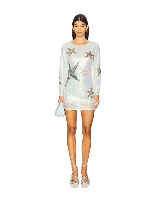 Leslie Amon White Mermaid Skin Dress