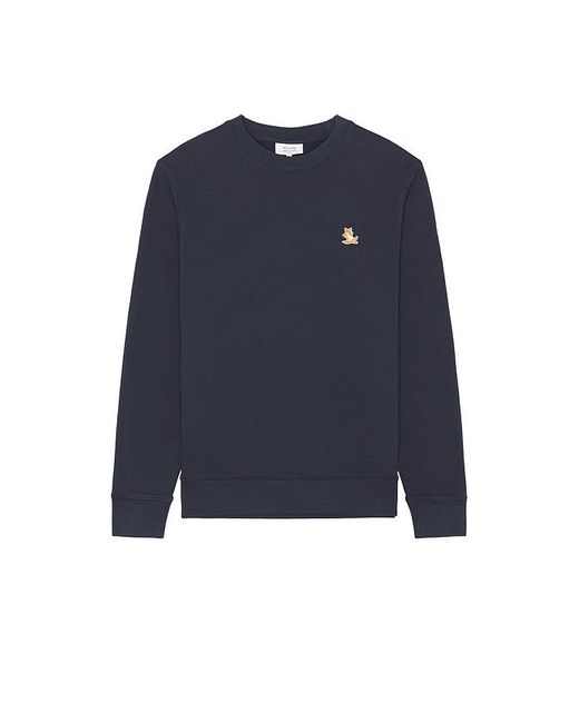 Maison Kitsuné Blue Chillax Patch Regular Sweatshirt for men