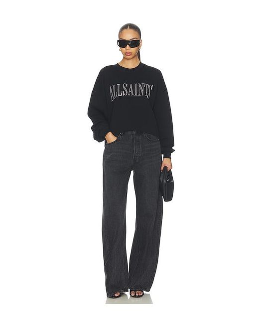 AllSaints Black Dash Lila Sweatshirt