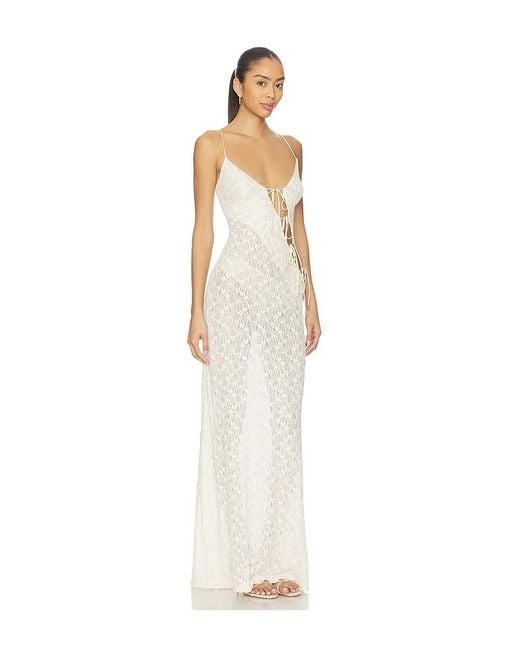 Lioness White About A Girl Maxi Dress