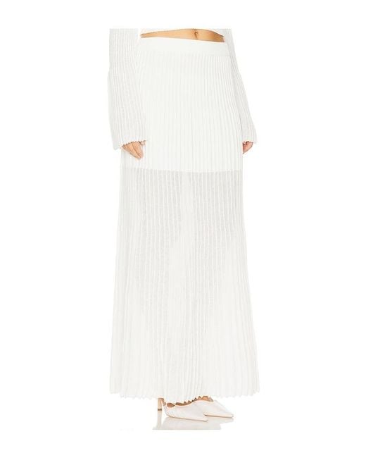 Clea White Manning Knit Skirt