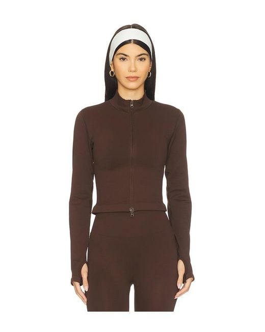 WellBeing + BeingWell Brown Spencer Seamless Jacket