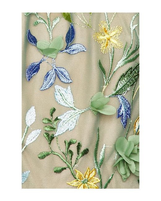 Bronx and Banco Green Saba Floral Midi Dress