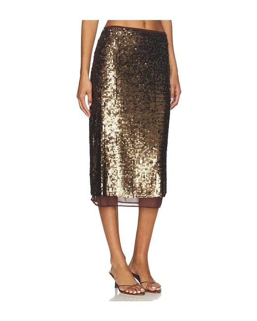 Rag & Bone Brown Lucy Sequin Skirt